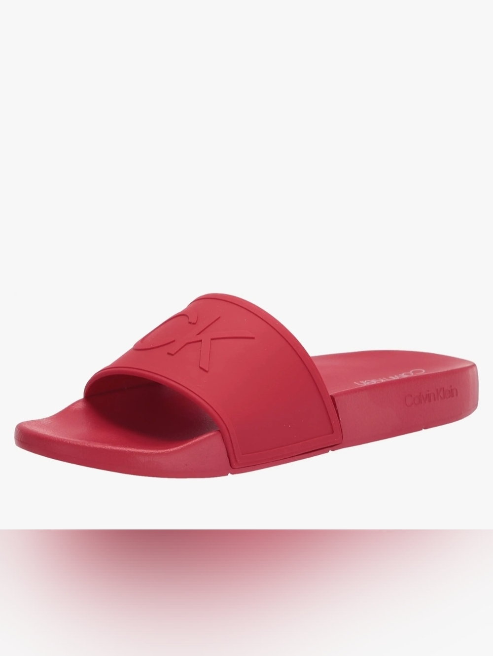CALVIN KLEIN Maivian Logo Slides Mens Size 9 NWOB